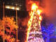 Fox News Christmas Tree fire (SOURCE: Still image from video on Twitter.com/rawalerts ... https://twitter.com/rawsalerts/status/1468458478855507972)