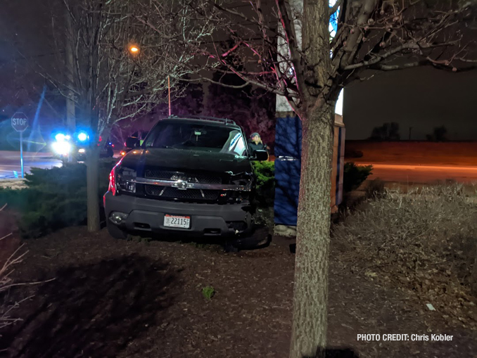 Crash in front of Culver's at Northwest Highway and Waterman Avenue in Arlington Heights (PHOTO CREDIT: Chris Kobler)