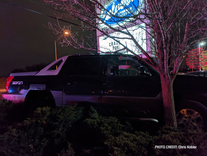 Crash in front of Culver's at Northwest Highway and Waterman Avenue in Arlington Heights (PHOTO CREDIT: Chris Kobler)