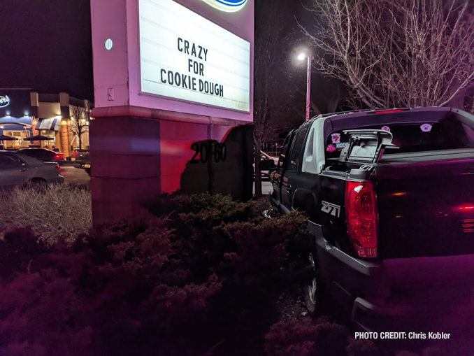 Crash in front of Culver's at Northwest Highway and Waterman Avenue in Arlington Heights (PHOTO CREDIT: Chris Kobler).