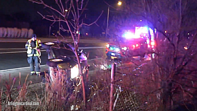 Rollover crash Palatine Road east of Route 53 in Arlington Heights on Saturday, December 18, 2021