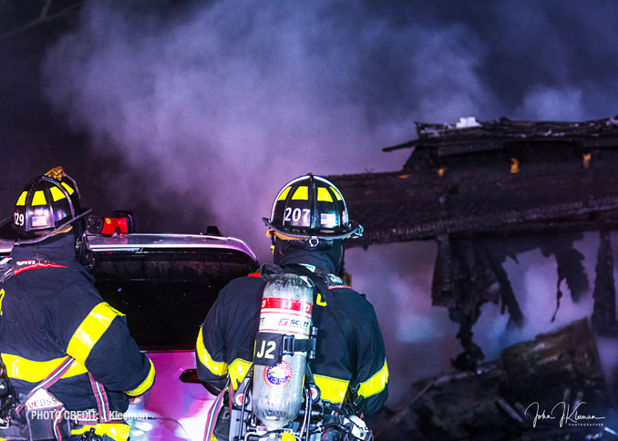 Fire scene in Buffalo Grove on Saturday, January 1, 2022