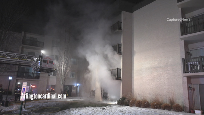 Extra-alarm apartment fire at Stonebridge Apartment, 400 West Rand Road in Arlington Heights