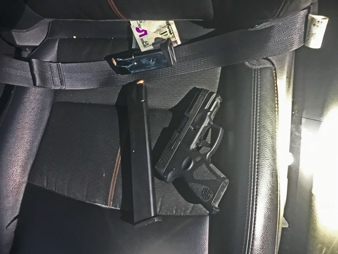 Firearm allegedly recovered with Gregory Bradshaw, Aggravated Unlawful Use of a Weapon suspect (Lake County Sheriff's Office)