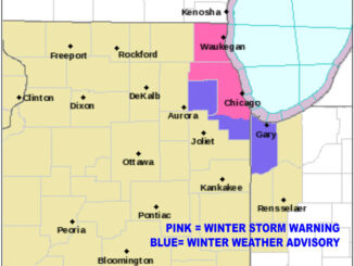 Winter Storm Warning (Pink) from 2AM to 12PM Friday, January 28, 2022 (SOURCE: National Weather Service)