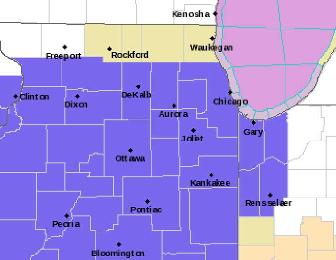 Winter Weather Advisory Saturday, January 8, 2022 (SOURCE: National Weather Service)