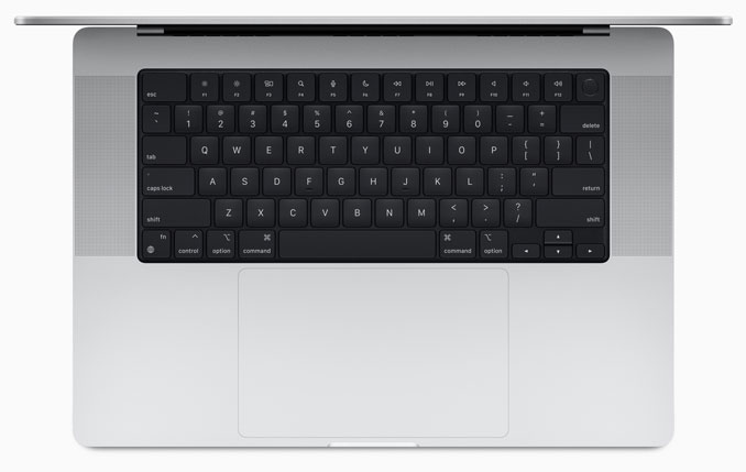 Apple MacBook Pro 16-inch Keyboard released 10/18/2021 (SOURCE: Apple)