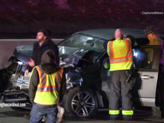 Chevy Colorado involved in a crash on I-90 WEST Sunday, February 20, 2022