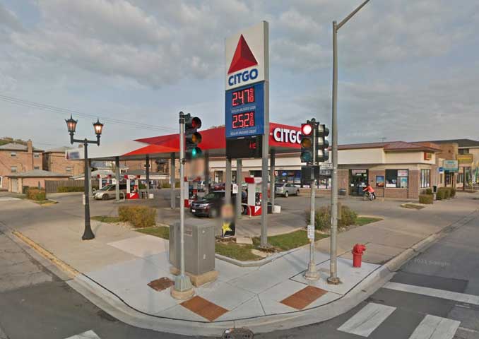 Citgo on Harlem Avenue at Armitage Avenue in Elmwood Park (Image capture October 2015 ©2022 Google)