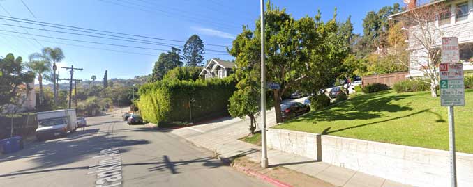 Franklin Avenue and North Sierra Bonita Avenue (Image capture: Feb 2021 ©2022 Google)