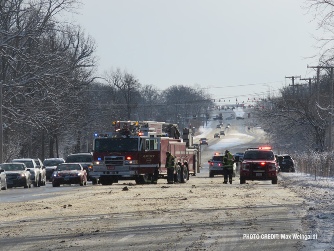 Serious crash on Route 60 near St Mary's Road in Mettawa (PHOTO CREDIT: Max Weingardt)