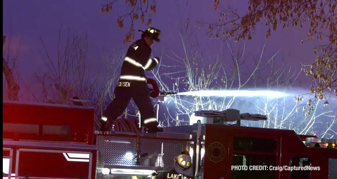 Barn destroyed by fire on Petite Lake Road east of Fairfield Road in Lake Villa (PHOTO CREDIT: Craig/CapturedNews)