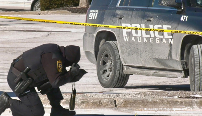 Waukegan police investigating a shooting at the Walmart on Fountain Square in Waukegan (Craig/CapturedNews)