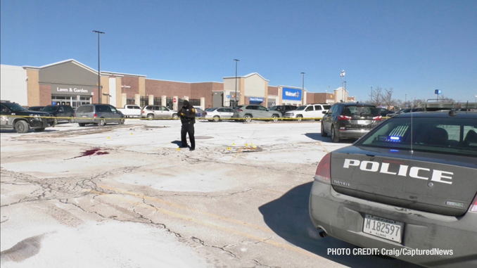 Waukegan police investigating a shooting at the Walmart on Fountain Square in Waukegan (Craig/CapturedNews)