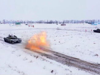 Tank firing February 14, 2022 (SOURCE: RussianDefenseMinistry)