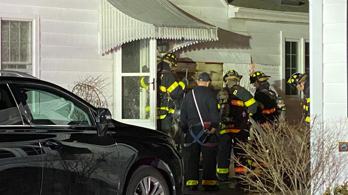 Fire scene at a house in the 1000 block of North Mitchell Avenue in Arlington Heights