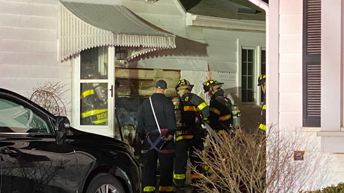 Fire scene at a house in the 1000 block of North Mitchell Avenue in Arlington Heights