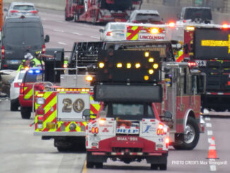 Fatal crash scene I-94 WEST on March 31, 2022 (PHOTO CREDIT: Max Weingardt)