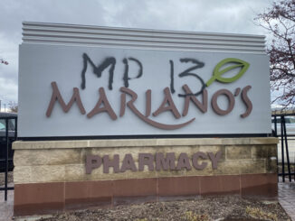 MP 13 Graffiti at Mariano's in Arlington Heights