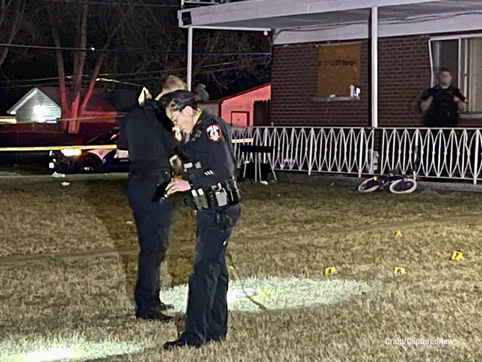 Shooting investigation near 20th Street and Gilead Avenue in Zion (PHOTO CREDIT: Craig/CapturedNews)