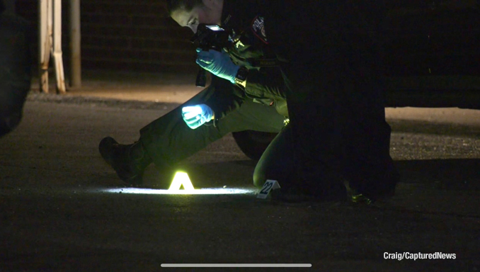 Shooting investigation near 20th Street and Gilead Avenue in Zion (PHOTO CREDIT: Craig/CapturedNews)