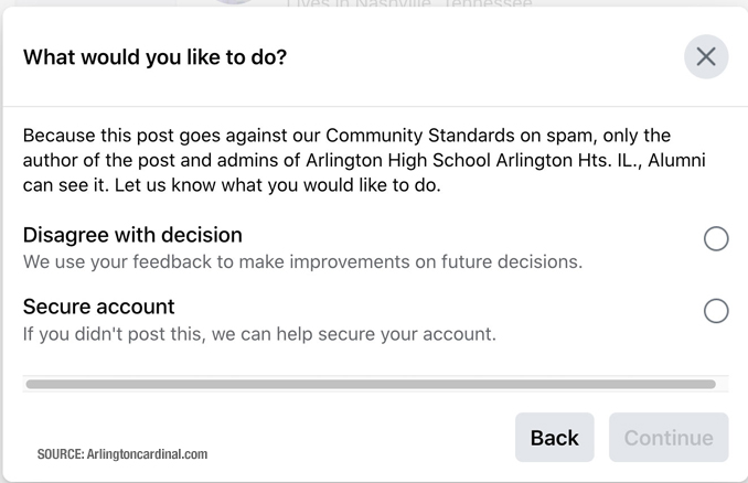 Facebook: What would you like to do?