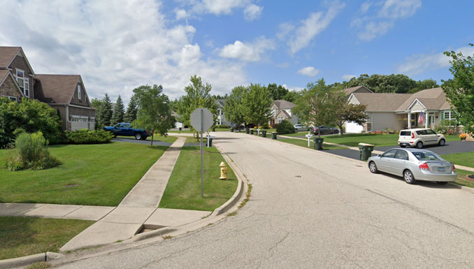 Dana Court near Deercrest Drive, Antioch, Illinois (Image capture August 2019 ©2022)