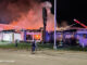 Fire scene at D'Andrea Banquets and Conference Center early Saturday morning, April 16, 2022 (PHOTO CREDIT: Jimmy Bolf)