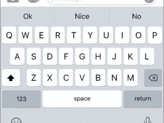 Apple iPhone keyboard