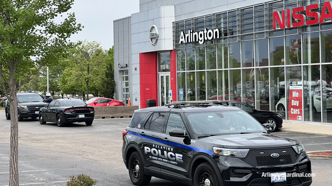 Palatine police assisting at Arlington Nissan