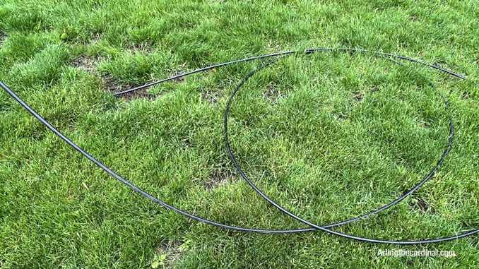 Data cable line stuck in the ground in the parkway just south of Euclid Avenue in Arlington Heights