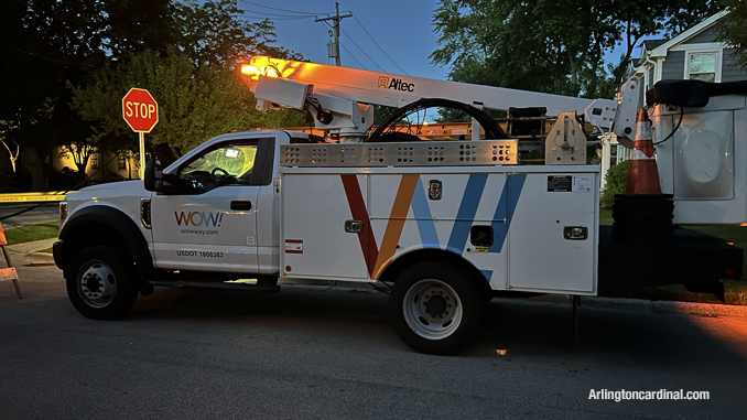 Fiber optic repair  around 9:30 p.m. Friday, May 27, 2022