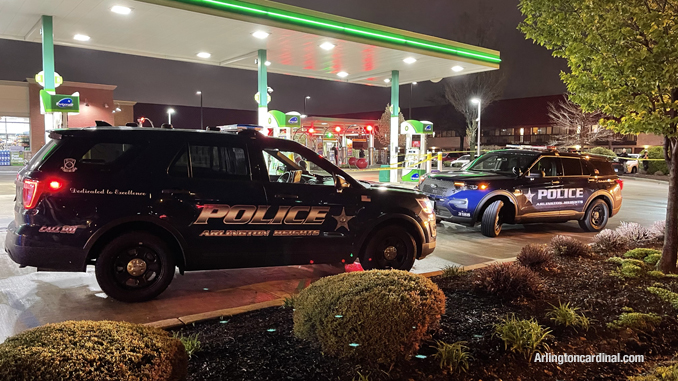 Stabbing at BP gas station Arlington Heights.