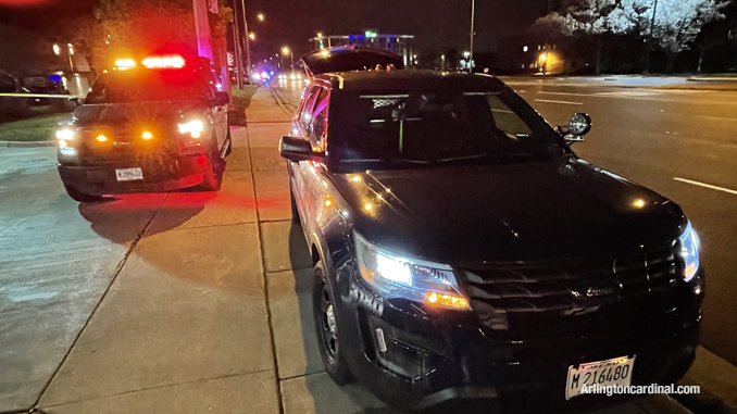 Stabbing at BP gas station Arlington Heights.