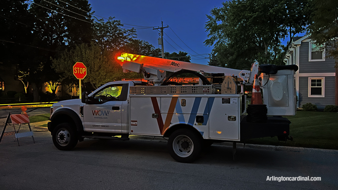 Fiber optic repair  around 9:30 p.m. Friday, May 27, 2022