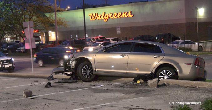 Crash scene at Home Depot in Waukegan (Craig/CapturedNews)