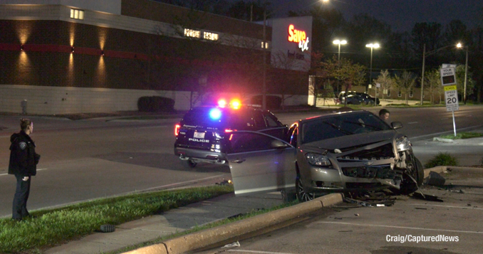 Crash scene at Home Depot in Waukegan (Craig/CapturedNews)