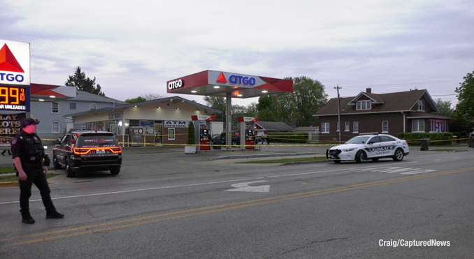 North Chicago homicide investigation near the Citgo gas station at 10th Street and Jackson Street (Craig/CapturedNews)