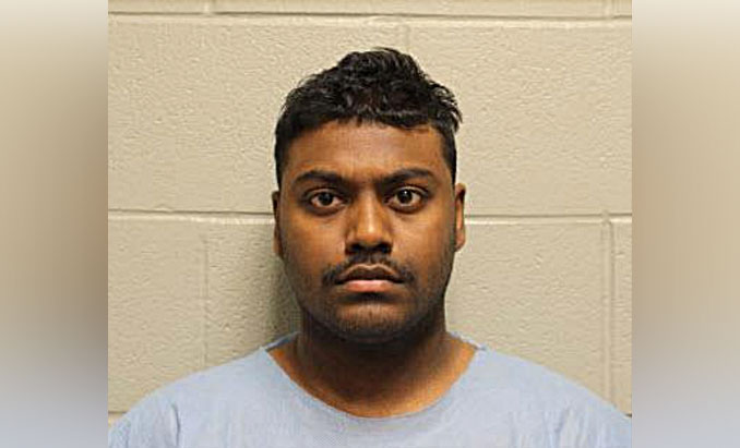 Surya Govindhakannan, charged with Aggravated Unlawful Use of a Weapon (SOURCE: Schaumburg Police Department)