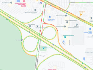 MAP: Vehicle fire at the exit ramp from I-90 WEST to Arlington Heights Road (Map data ©2022 Google)