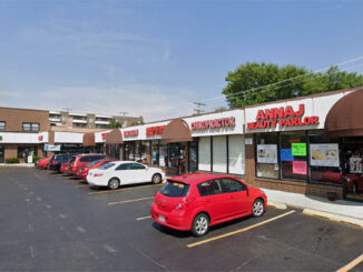 Strip mall including 4356 Touhy Avenue, Lincoln (Image capture 2018 ©2022 Google).
