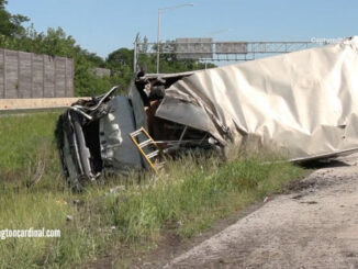 Box truck in crash on Route 53 spurt between Dundee Road and Lake Cook Road near Arlington Heights