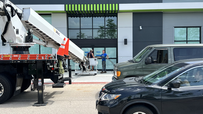 Amazon Fresh sign up at store at 325 East Palatine Road Arlington Heights, Illinois