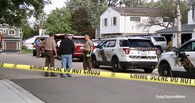 Crime scene on Peachtree Lane in Deerfield, Illinois (PHOTO CREDIT: Craig/CapturedNews)