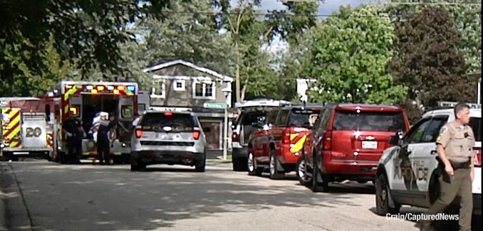 Crime scene on Peachtree Lane in Deerfield, Illinois (PHOTO CREDIT: Craig/CapturedNews)