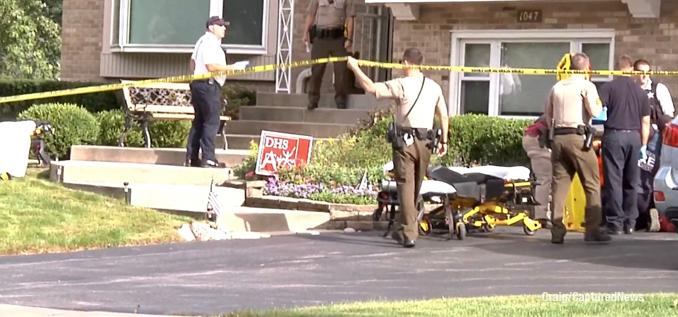 Crime scene on Peachtree Lane in Deerfield, Illinois (PHOTO CREDIT: Craig/CapturedNews)