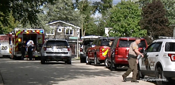 Crime scene on Peachtree Lane in Deerfield, Illinois (PHOTO CREDIT: Craig/CapturedNews)