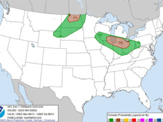 Tornado Outlook for 1:00 PM June 13, 2022 to 12:00 AM June 14, 2022