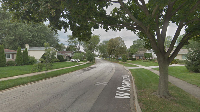 Street view in block of 1500 Roanoke Drive Arlington Heights (Image capture 2018 ©2022 Google)