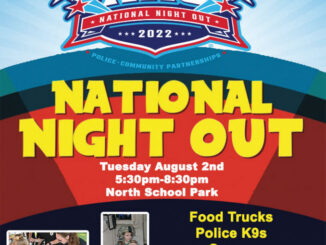 National Night Out 2022 Offical Poster from Arlington Heights Police Department.